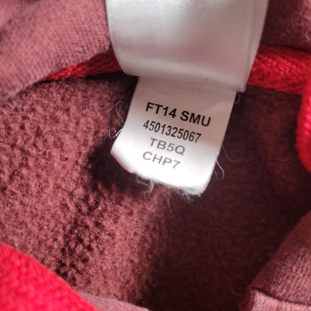 The North Face Hoodie Mens Medium Burgundy Whistler Full Zip Logo Sweatshirt - Picture 6 of 8
